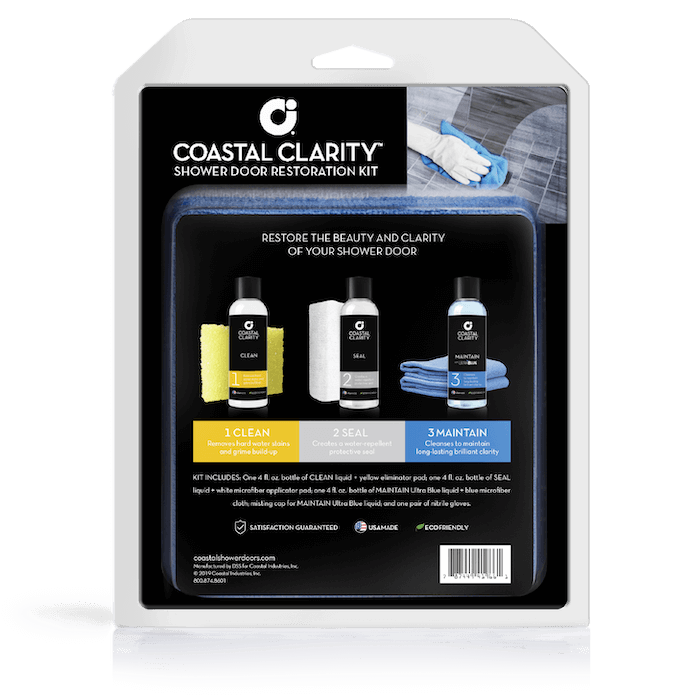 Coastal Clarity Shower Door Restoration Kit back of package